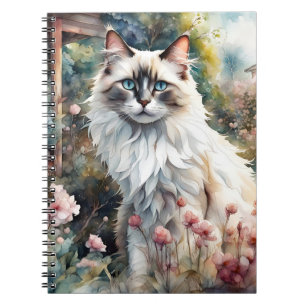 Carnet Ragdoll Chat en anglais Garden