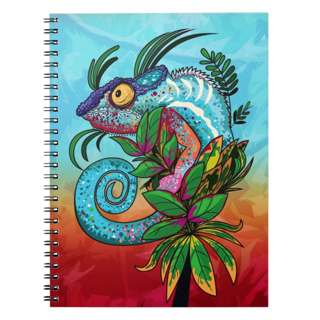 Carnet Rainbow Chameleon (Devant)