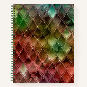 Carnet Rainbow Dragon Scales Texture