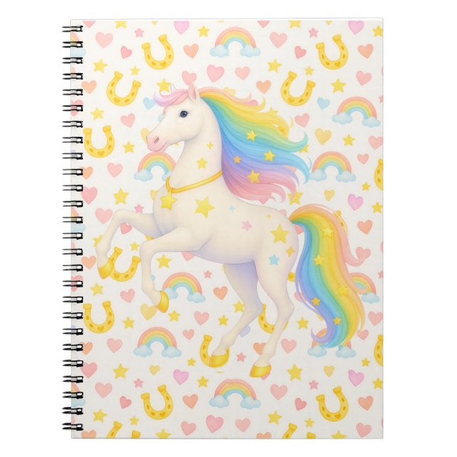 Carnet Rainbow Horses Bookbag for Kids — Cooper & Cody, C (Devant)