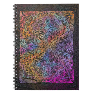 Carnet Rainbow Kaleidoscope Mandala