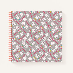 Carnet Rainbow Teeth Motif