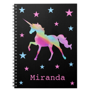 Carnet Rainbow Unicorn Et Stars