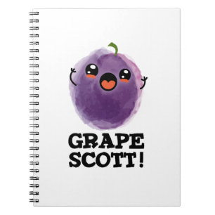 Carnet Raisin Scott Fruit Drôle Raisin Jeu de mots 