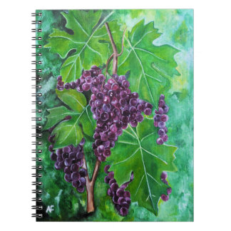 Carnet Raisins sur une vigne d'août par Alfred Fox