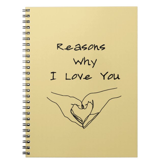 Carnet Raisons pour lesquelles je vous aime (Devant)