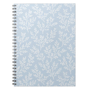 Carnet Rameaux de forêt neutres - Bleu poussiéreux