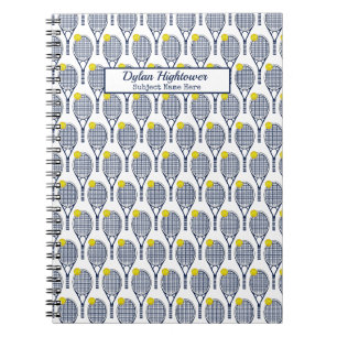 Carnet Raquette de tennis   Nom blanc du Motif   Objet