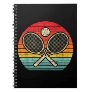Carnet Raquette de tennis Vintage Traversée Retro - Amate