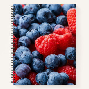 Carnet Raspberries et Blueberries