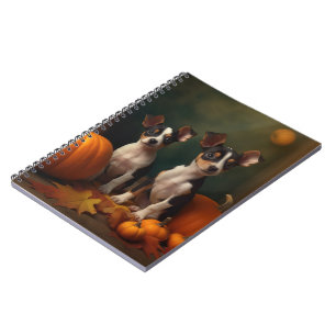 Carnet Rat Terrier Chiot Automne Citrouille délice