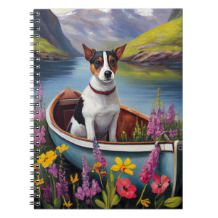 Carnet Rat Terrier sur une pagaie : Une aventure pittores
