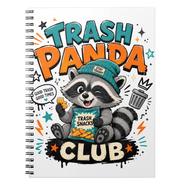 Carnet raton laveur panda (Devant)