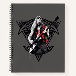 Carnet Ravager Thor Heavy Metal Norse Caractère Graphique