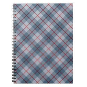 Carnet Rayure Bleu-Rouge de plaid polarisé