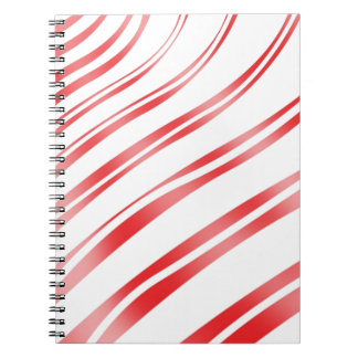 Carnet Rayure de sucrerie de menthe poivrée