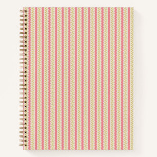 Carnet Rayure ondulée botanique