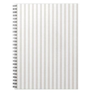 Carnet Rayures Brise Côtière - Gris Bois Flotté