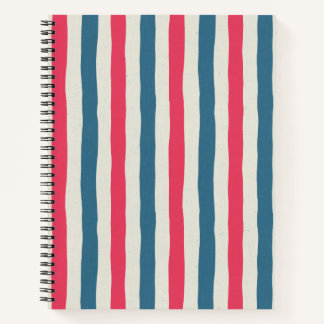 Carnet Rayures de floraison cosmique