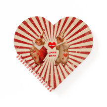 Rayures et clowns vintage pour la Saint-Valentin a