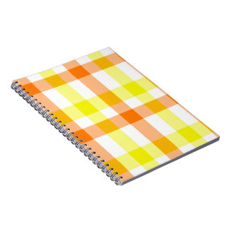 Carnet Rayures jaunes et orange