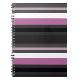 Carnet Rayures noires, grises et blanches