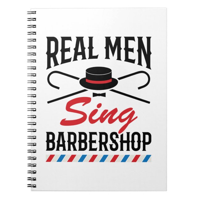 Carnet Real Men Chante Barbershop Singer Chant (Devant)