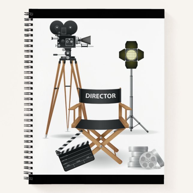 Carnet Réalisateur de film Définir un ordinateur portable (Devant)