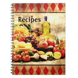 Carnet Recette abondante de table désorganisée