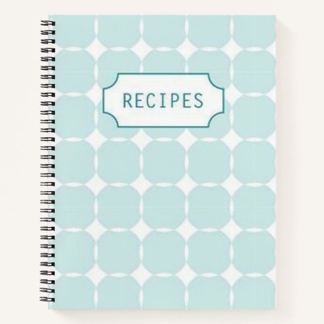 Carnet Recette bleue (Devant)