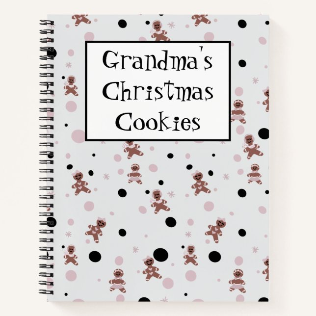 Carnet Recette de biscuits de Noël de grand-mère modélisé (Devant)