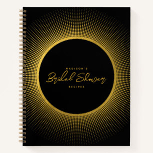 Carnet Recette de cuisine de salle de mariage noir or