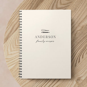 Carnet Recette de cuisson de nom de famille neutre minima