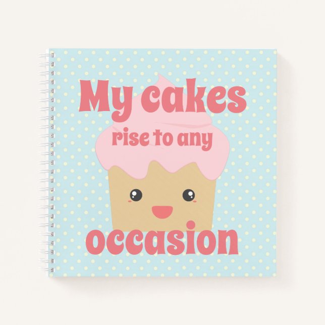 Carnet Recette de cupcake de Kawaii mignonne (Devant)
