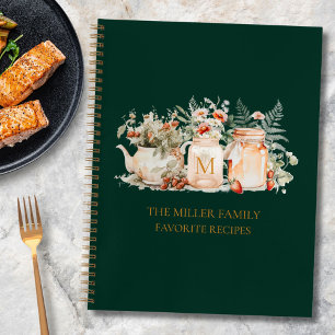 Carnet Recette de famille botanique florale de la forêt p
