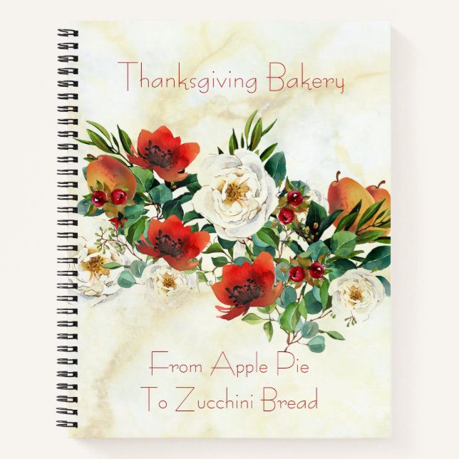 Carnet Recette de feuillage et de fruits d'automne (Devant)