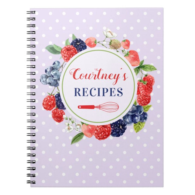 Carnet Recette de gâteaux à base de pois de lavande perso (Devant)