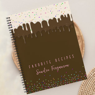 Carnet Recette de glaçage et de pépites de chocolat vanil