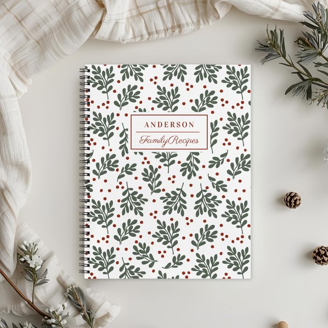 Carnet Recette de la famille de feuillages de Noël (Créateur téléchargé)