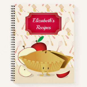 Carnet Recette du nom de la tarte Apple souriante illustr