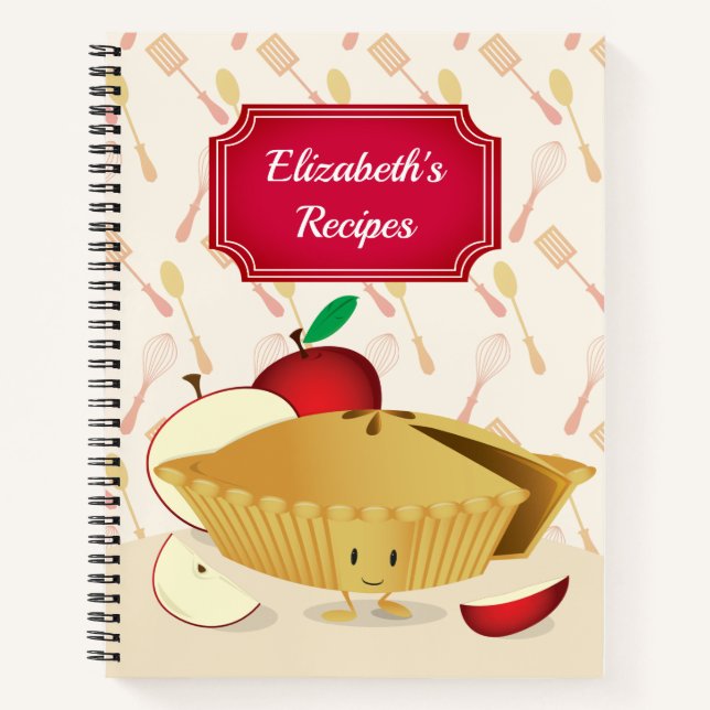 Carnet Recette du nom de la tarte Apple souriante illustr (Devant)