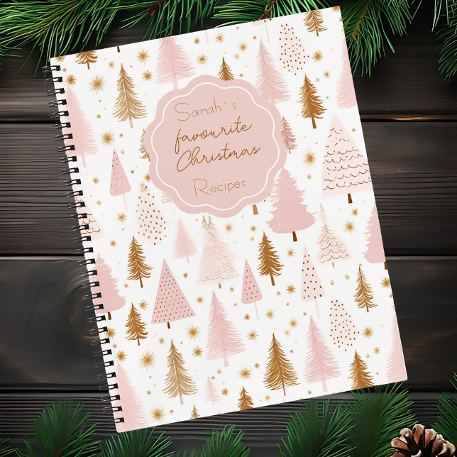 Carnet Recette Motif festive de l'arbre de Noël (Créateur téléchargé)