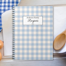 Recette Pastel Blue Gingham