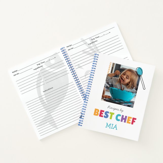 Carnet Recette Personnalisée (Ajouter Votre Photo) (Intérieur)