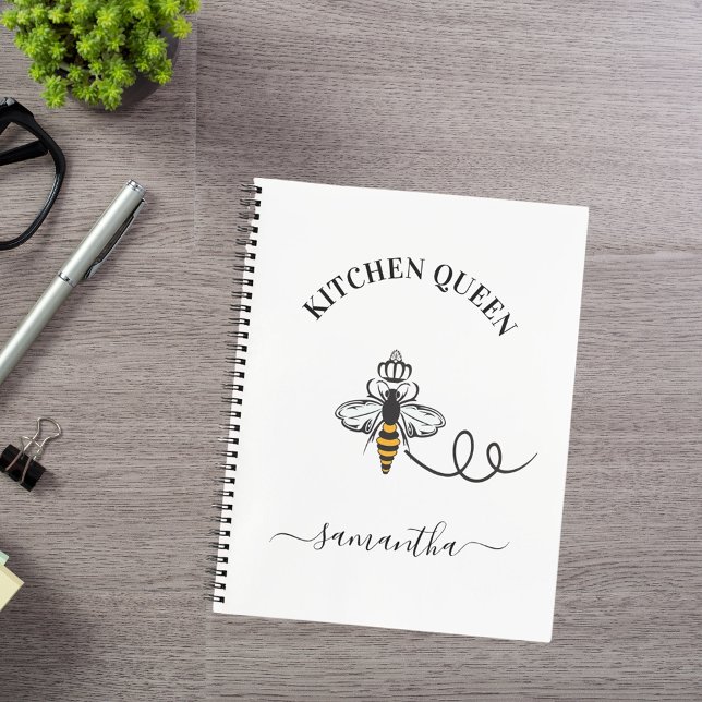 Carnet Recette Queen bee cuisine nom du cuisinier (Créateur téléchargé)