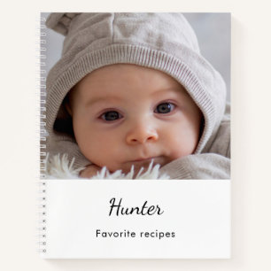 Carnet Recette repas bébé nom photo