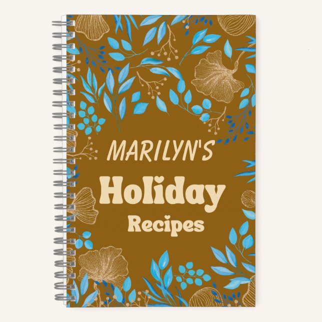 Carnet Recette vacances personnalisable Écrivez votre pro (Recto)