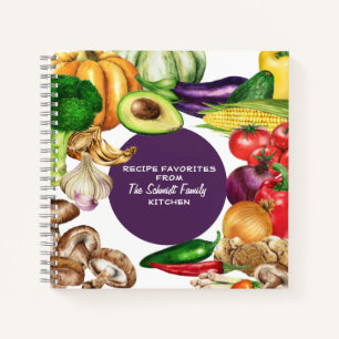 Carnet Recette végétale de l'aquarelle violette préférée