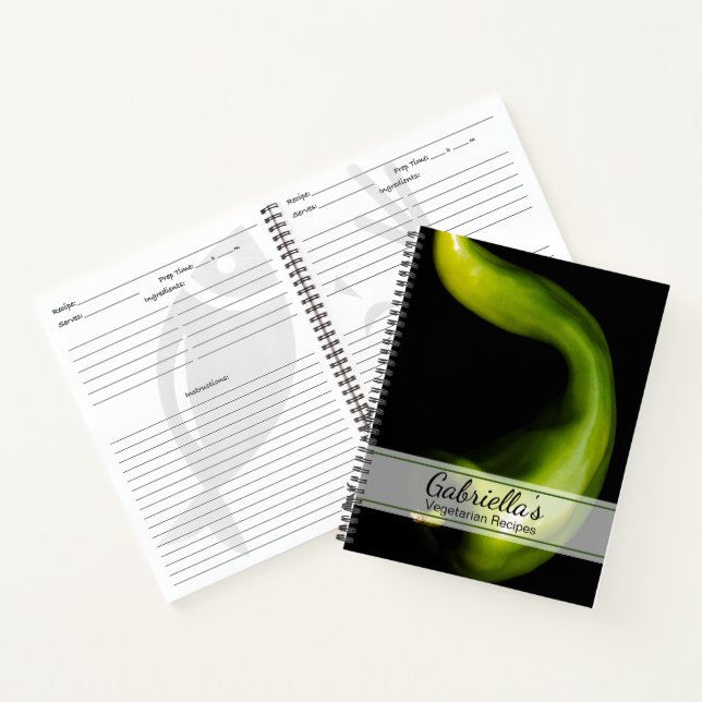 Carnet Recette végétarienne poivre vert (Intérieur)