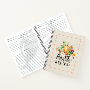 Carnet Recettes d'automne bouquet de vendanges grâces